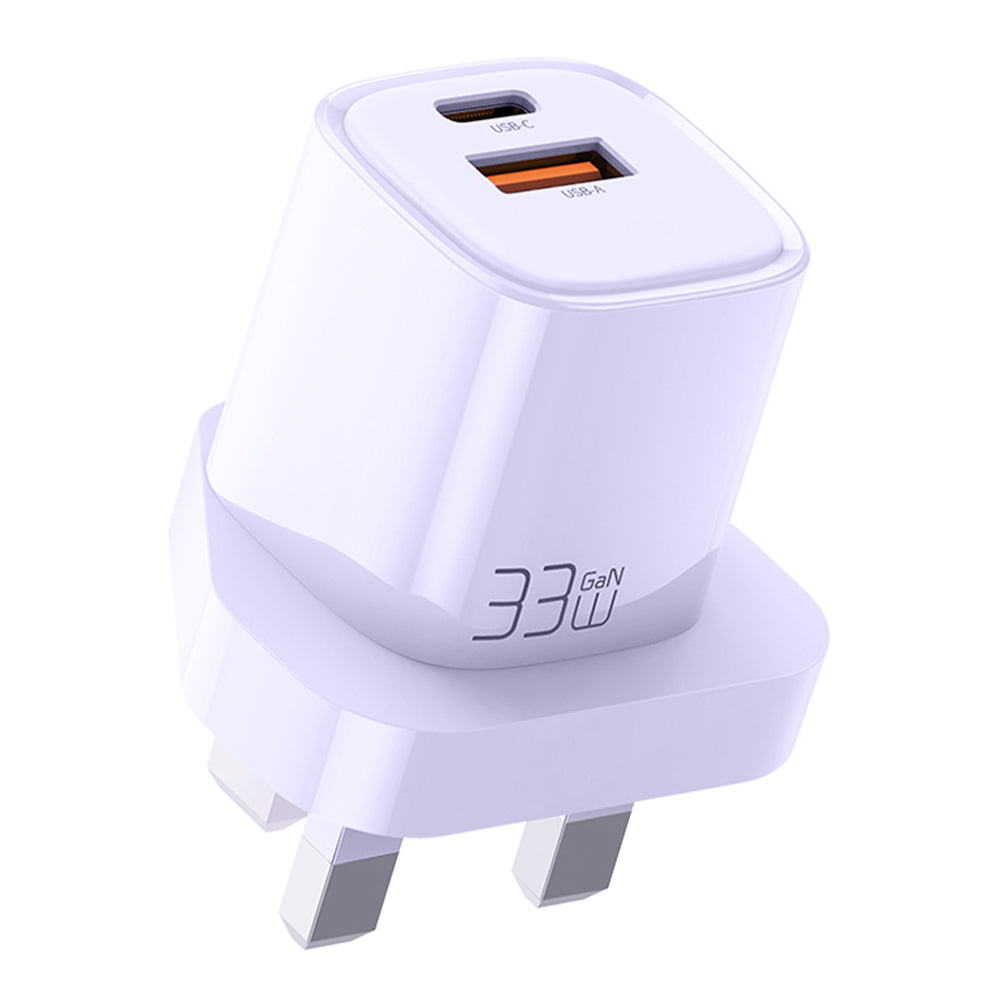 MCDODO MDD Nano Series PD 33W Adaptér rychlého nabíjení USB-A Type-C Duální nástěnná nabíječka MCDODO MDD Nano Series PD 33W Adaptér rychlého nabíjení USB-A Type-C Duální nástěnná nabíječka